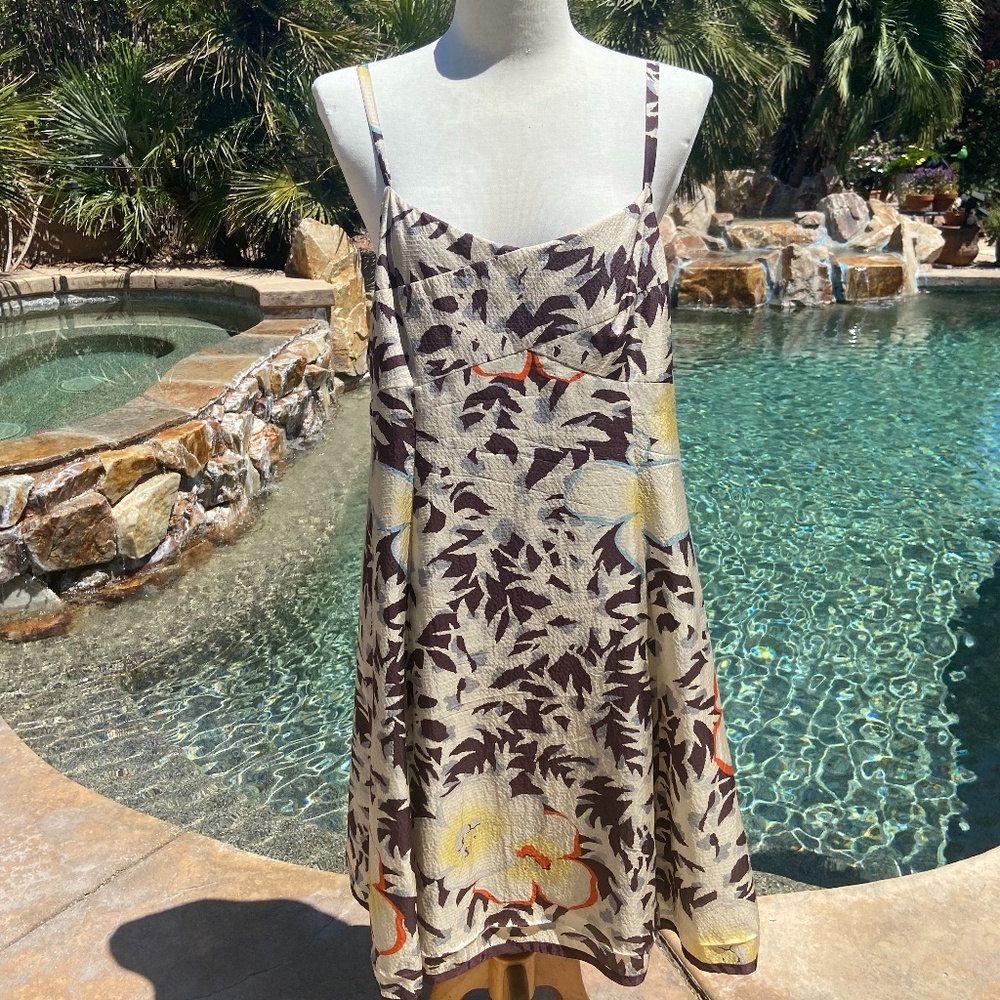 Anthropologie Spaghetti Strap Summer Dress